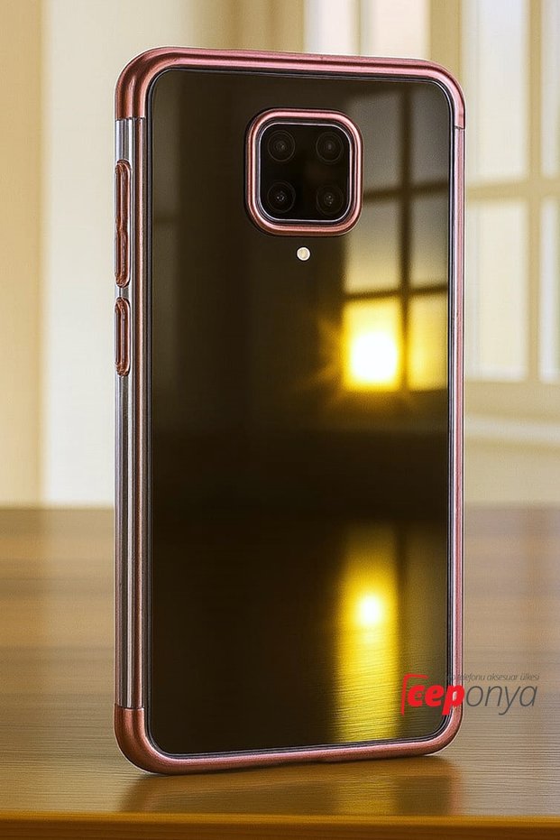 حافظة شفافة لهاتف Xiaomi Redmi Note 9 Pro / 9s مع زوايا ملونة لحماية الكاميرا