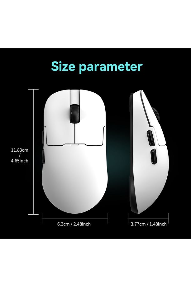 AJ159P MC 3 Modlu 1000Hz 12.000 DPI Manyetik Şarj İstasyonlu PAW 3311 Optik Sensör Gaming Mouse - 6