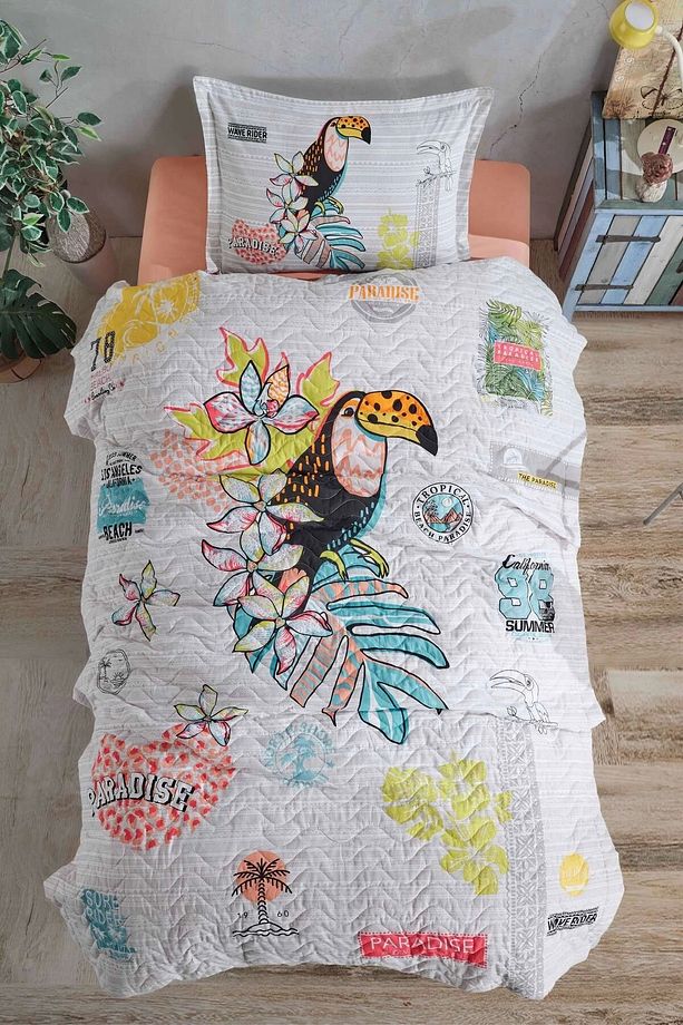 Ranforce %100 Pamuk Tek Kişilik Dört Mevsim Set Paradise - 1