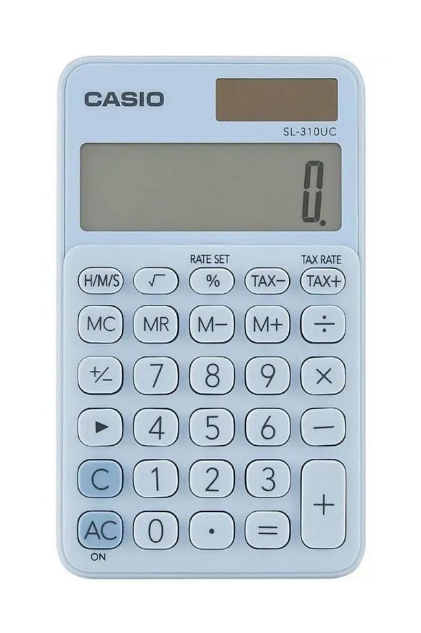 Sl-310uc-lb Cep Tipi 10 Hane Açık Mavi Hesap Makinesi - 7