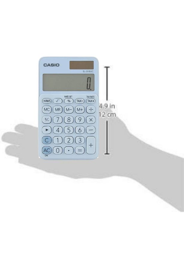 Sl-310uc-lb Cep Tipi 10 Hane Açık Mavi Hesap Makinesi - 3