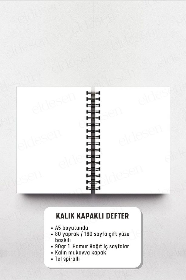 A5 Spiralli Kalın Kapaklı Çizgisiz Not Defteri, 80 Yaprak 160 Sayfa, Balinalar - 6