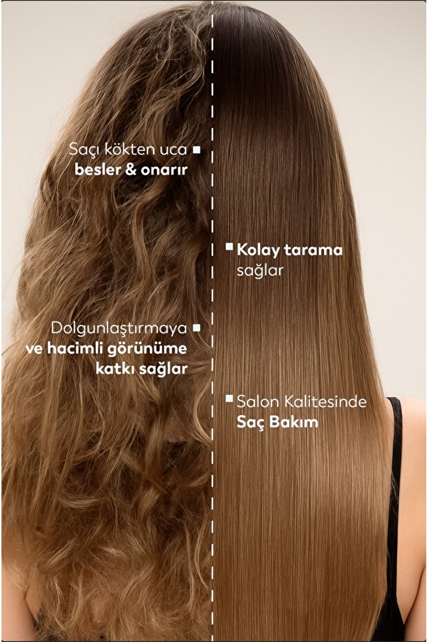 Güçlendirici, Besleyici Ve Onarıcı Saç Bakım Sütü Keratin & Biotin 500 ml Şampuan Hediye - 5