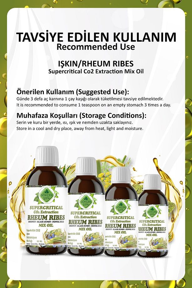 Işkın Süperkritik Mix Yağı 50 ml (Rheum Ribes Supercritical Mix Oil) - 4