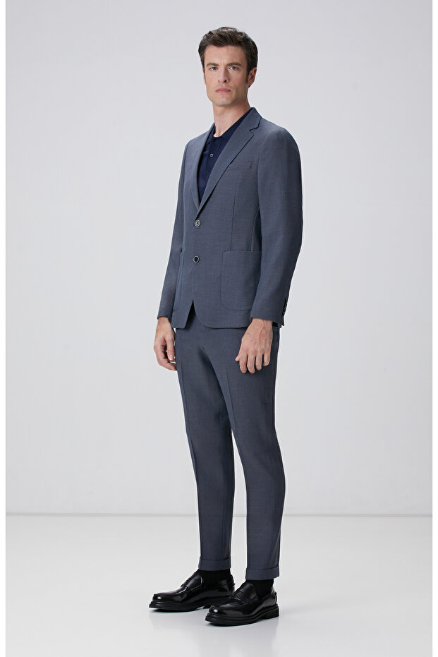 Mavi Takım Elbıse - 4