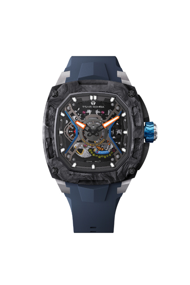 Men's Automatic Black Dial Watch - TB8605-02