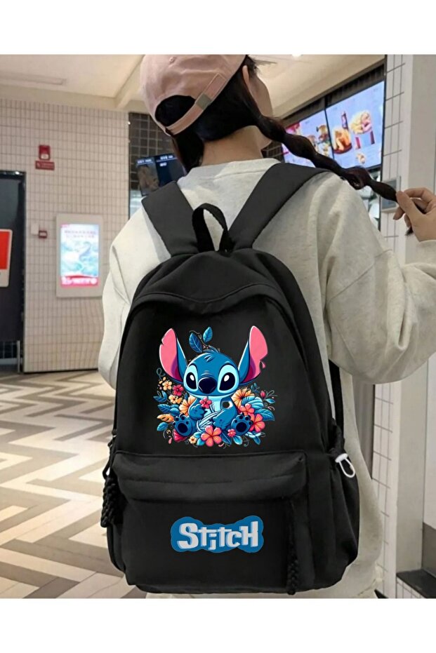 Stitch Printed School, Classroom, Course Backpack - 1