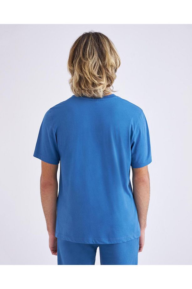 Authentic Punion Erkek Safir Mavi Regular Fit Tişört - 5