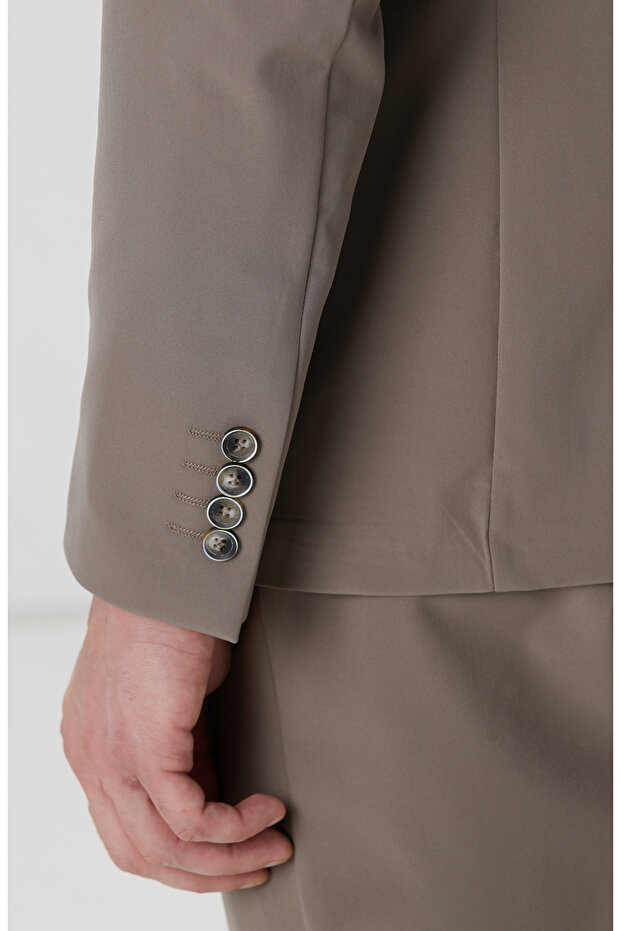 Açık Haki Takım Elbise - 7