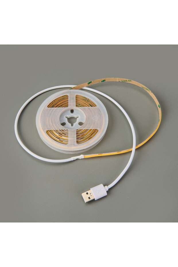 230212 Cob Şerit Led 3 Metre USB Sarı Işık - 4