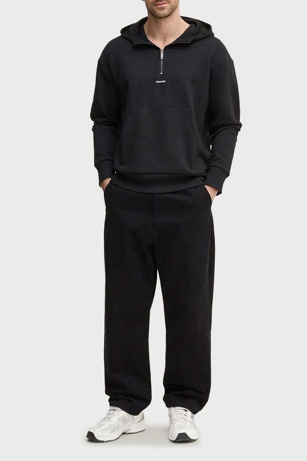 Pamuklu Regular Fit Yarım Fermuarlı Kapüşonlu Sweat K10K113762BEH Erkek SWEAT K10K11376 - 1