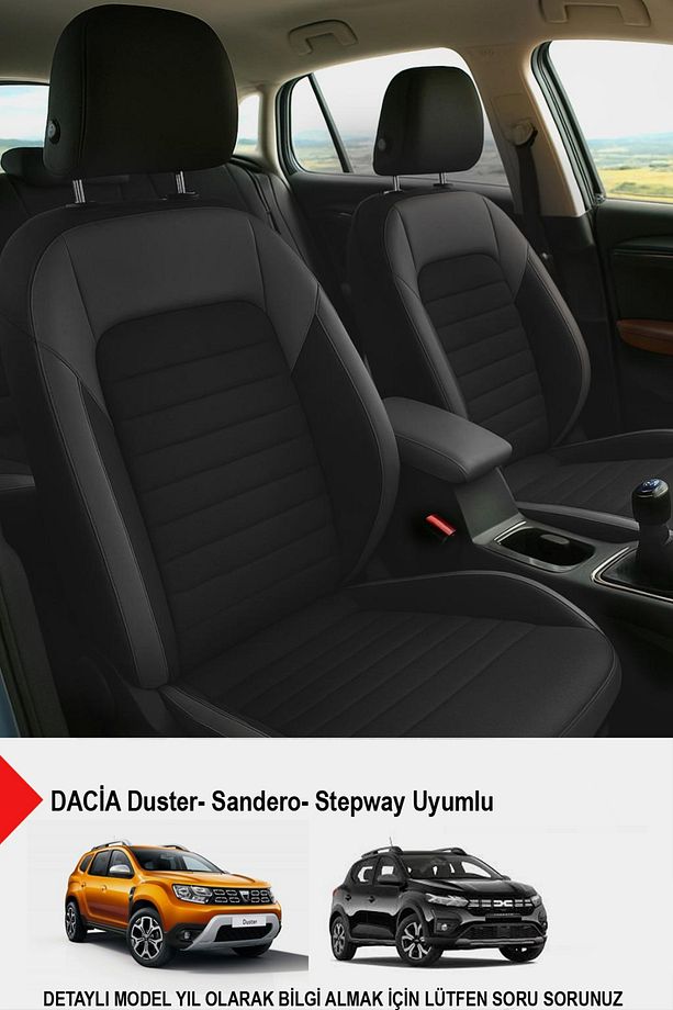 Mocha Taytüyü Oto Koltuk Kılıfı (DACİA Sandero-Stepway-Duster Uyumlu) - 1