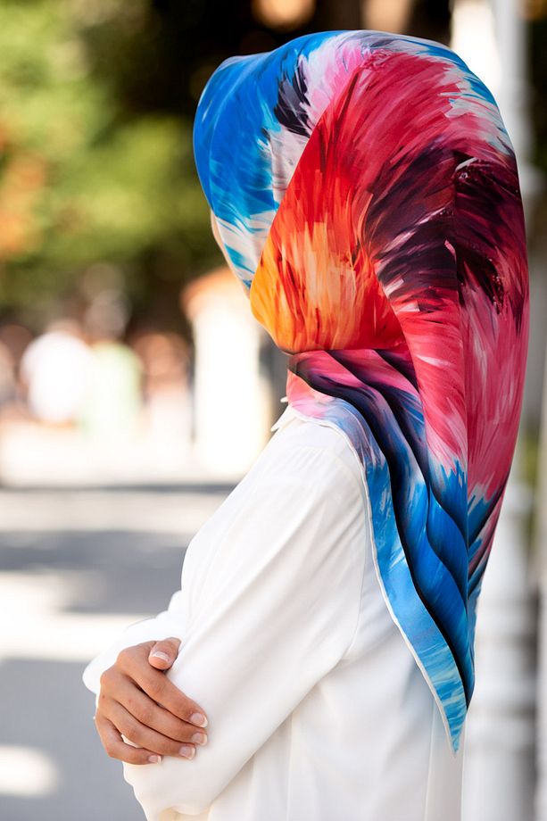 Twill Ipek Eşarp - 1