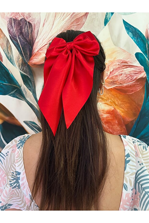 ربطة عنق من الساتان موديل مشبك تلقائي - 5