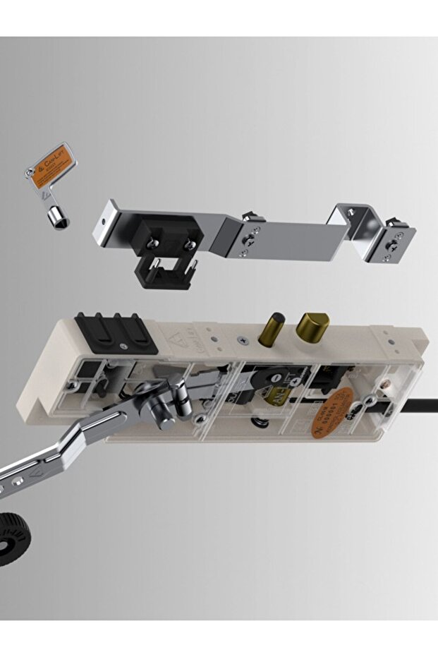 CL-05 M ÇİFT EMN. ÇİFT DİLLİ ASANSÖR KAT KAPI KİLİDİ SAĞ - 1