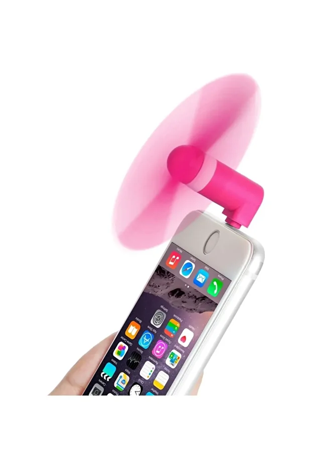 iPhone için Taşınabilir Mini Vantilatör - Lightning Port Uyumlu Serinletici Fan - Güçlü ve Sessiz - 1