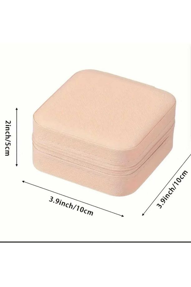 Mini Mücevher Takı Kutusu Kolye, Yüzük, Küpe Takı Çantası - 3
