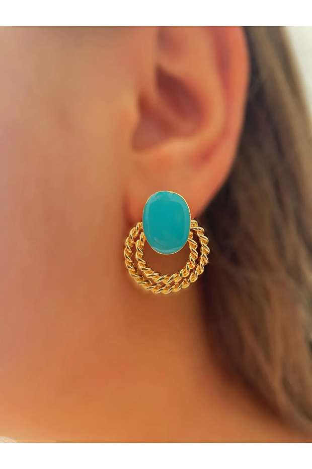 COLORFUL LOOP EARRING
