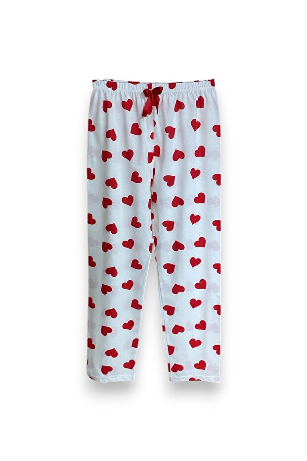 Women's Heart Cotton Elastic Comfortable Pajama Bottoms
