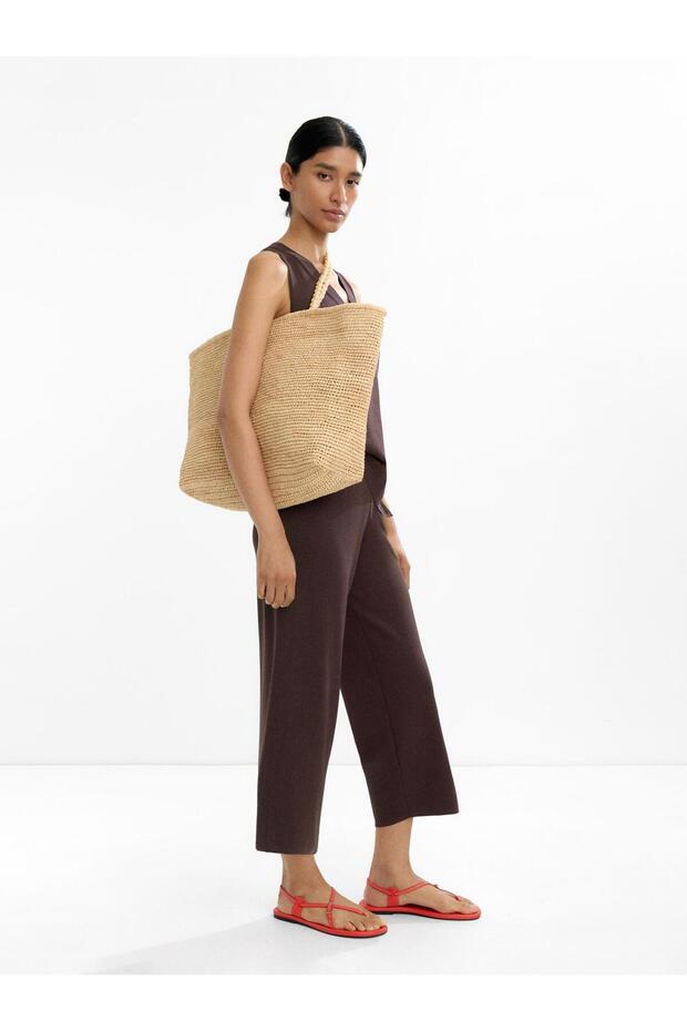 Örme Kapri Pantolon - 1