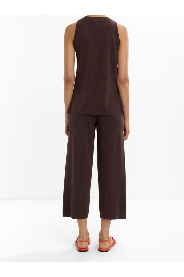 Örme Kapri Pantolon - 4