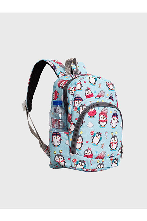 Penguin Patterned Kindergarten Nursery Children's Backpack School Bag 7512