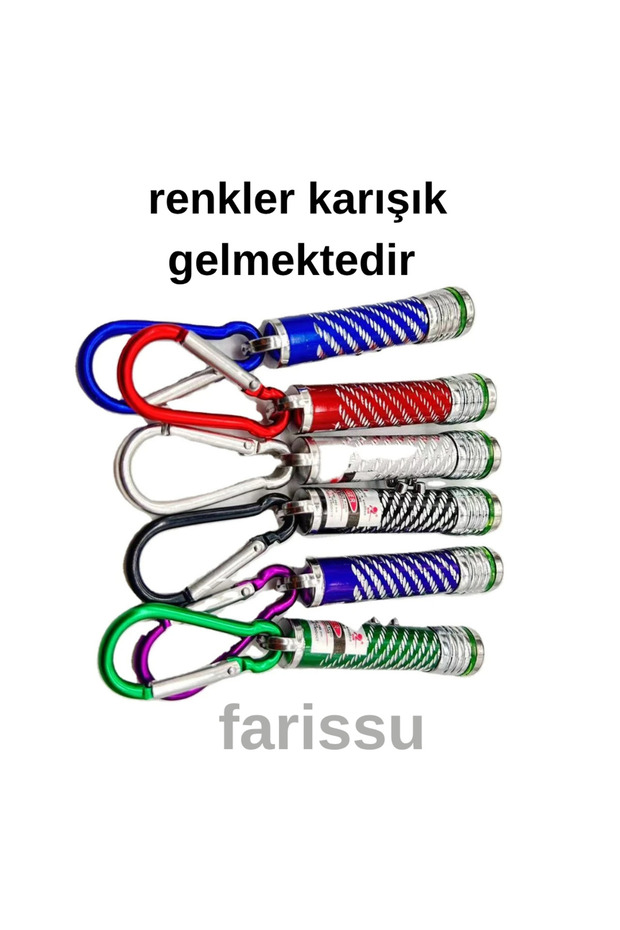 Çok Fonksiyonlu Lazer Pointer ve LED El Feneri Anahtarlık - 4