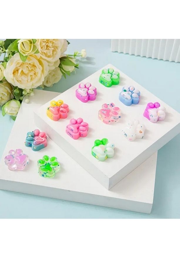 1 Adet Mini Kedi Patisi-Yapışabilen Sukuşi Squishy Pati- Muhteşem Hisli Pati -3 cm Stres Oyuncak - 4