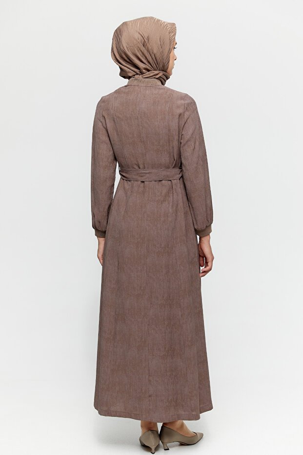 Fermuarlı Bomber Pardösü - 6