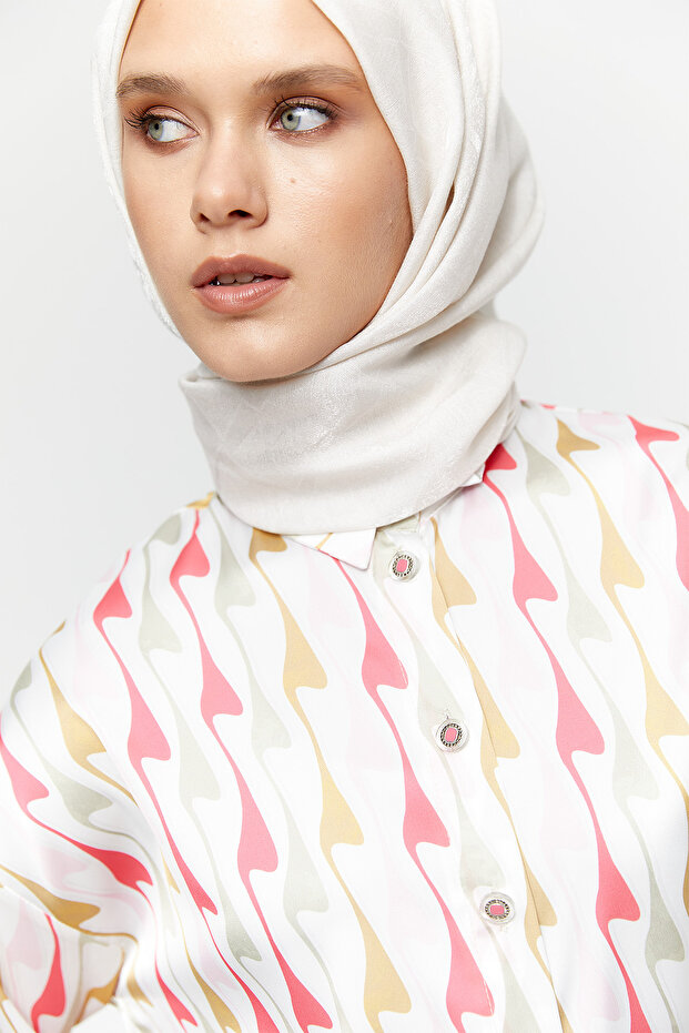 Desenli Floş Tunik - 6