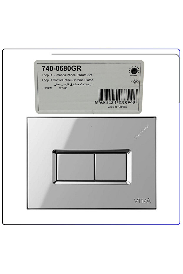 740-0680GR Kumanda Paneli Parlak Krom - 6