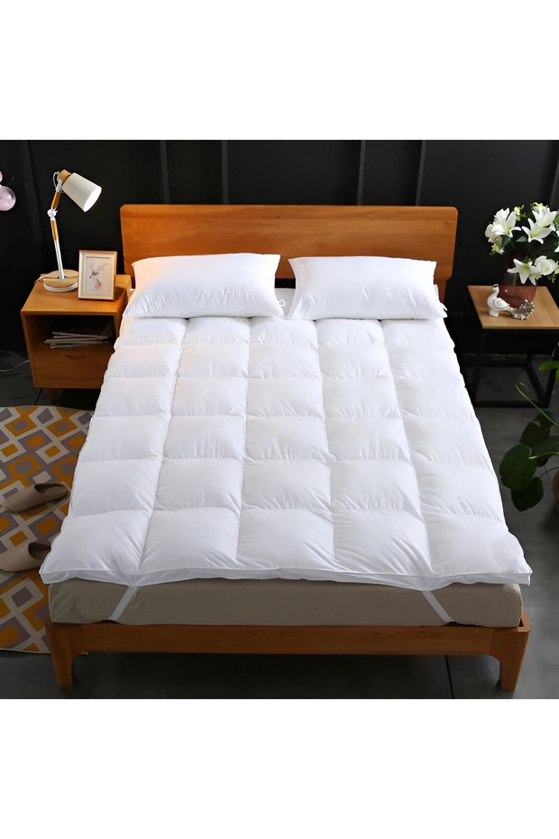 Supersoft Mattress Topper , Queen Size 150x200+5cm , White
