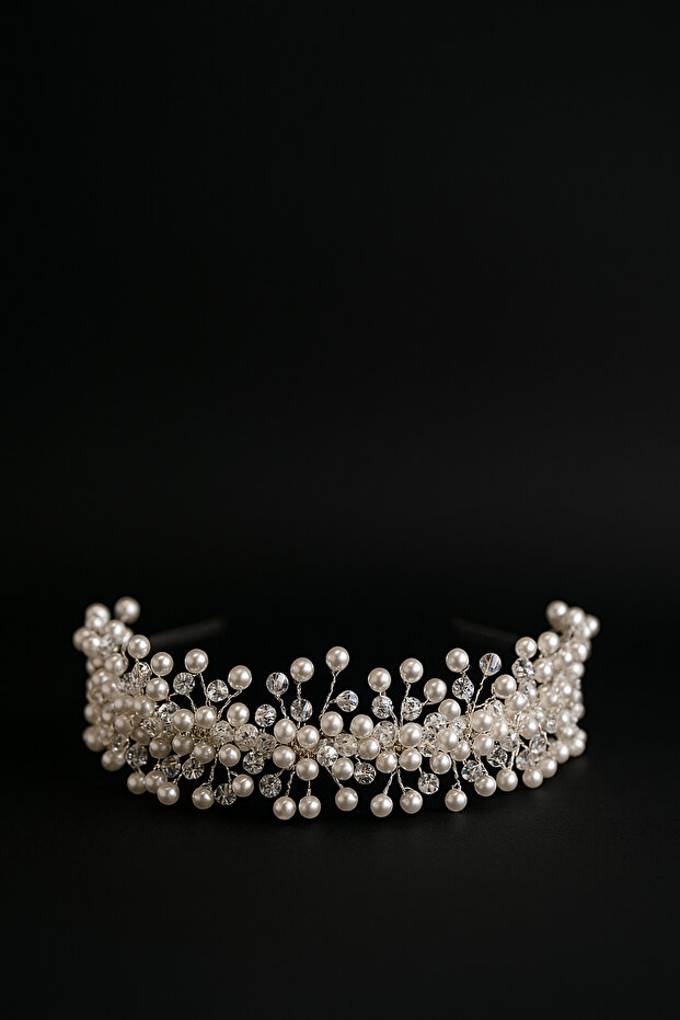 Bridal Crown Wedding Wedding Engagement Henna Accessory Pearl Model Hair Accessory