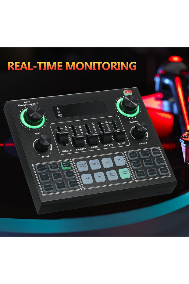 V9 Live Sound Card Audio Mixer I6970-A Black - 5