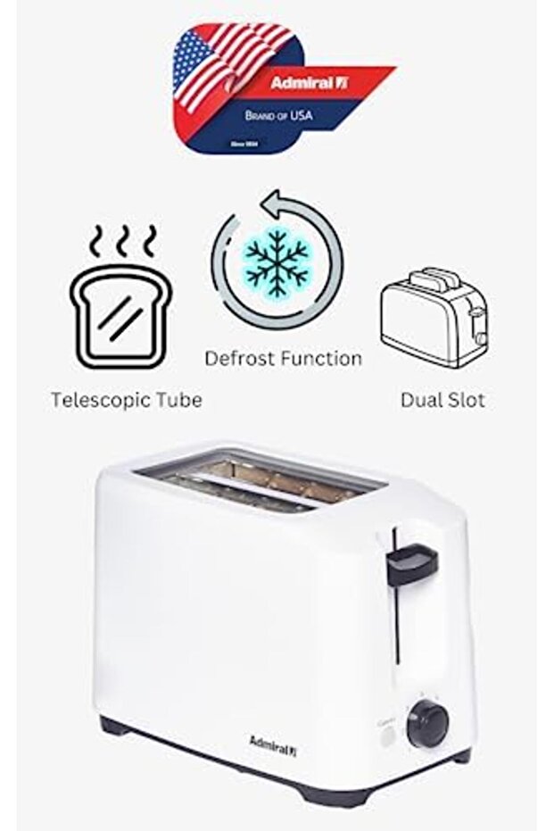 Toaster 2 Slice Bread with Adjustable Browning Control, Removable Crumb Tray for Easier Clea - 3