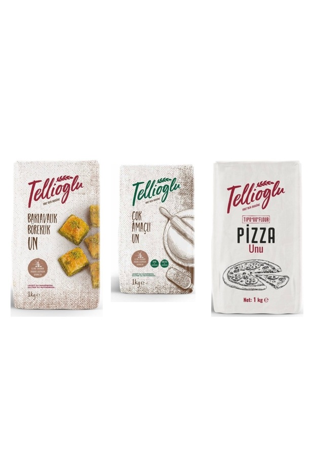 Baklavalık Böreklik/Çok Amaçlı Un/Pizza Unu 3x1 Kg - 1