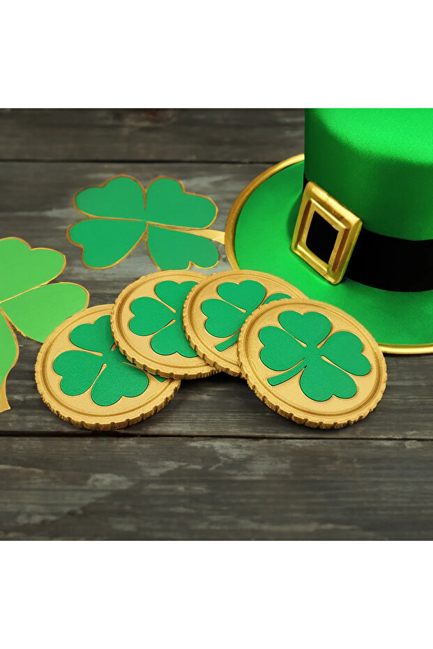 مجموعة من 4 مساند أكواب من لاكي كلوفر - 1