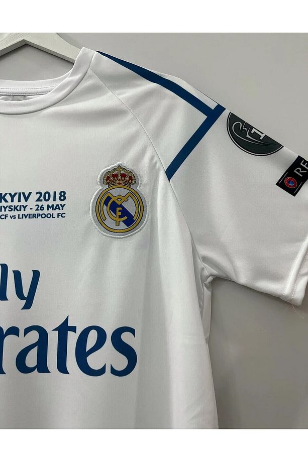 R.Madridd 2018 Kiev Şampiyonlar Ligi Finali Sergio Ramos Forması (KISA-KOL) - 4