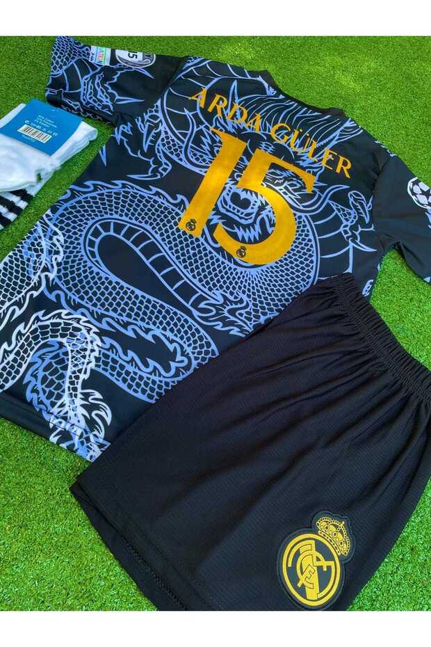 Real M.a.d.r.i.d 2024/25 Sezonu Dragon Desenli A.r.d.a-G.ü.l.e.r Konsept Çocuk Forması 4'lü Set - 2