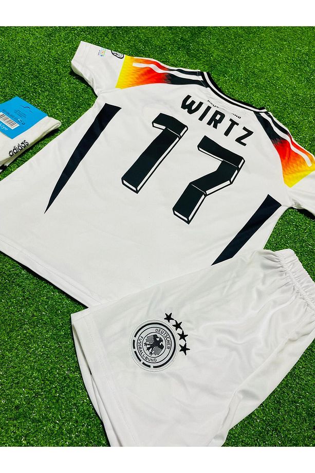 Almanya Euro 2024 Florian Wirtz İç Saha Çocuk Forması 3'lü Set - 3