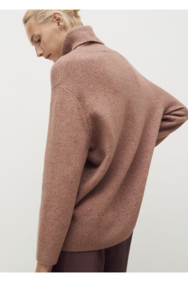 Boğazlı örgü kazak - 4