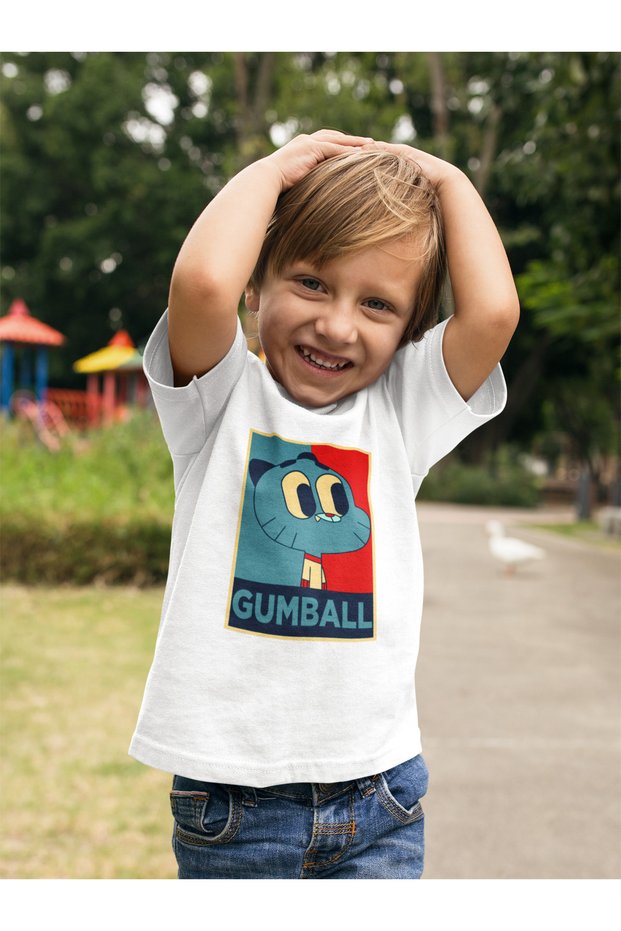 Design Gumball Printed Unisex Cartoon Children's T-Shirt (Age 1-12)