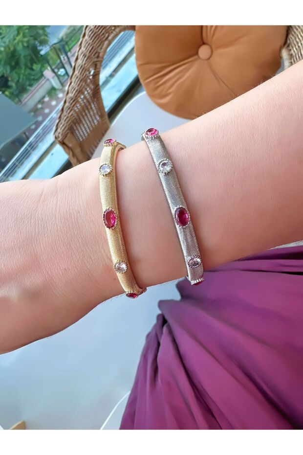 TAŞ DETAYLI HASIR ÇELİK KELEPÇE - 5