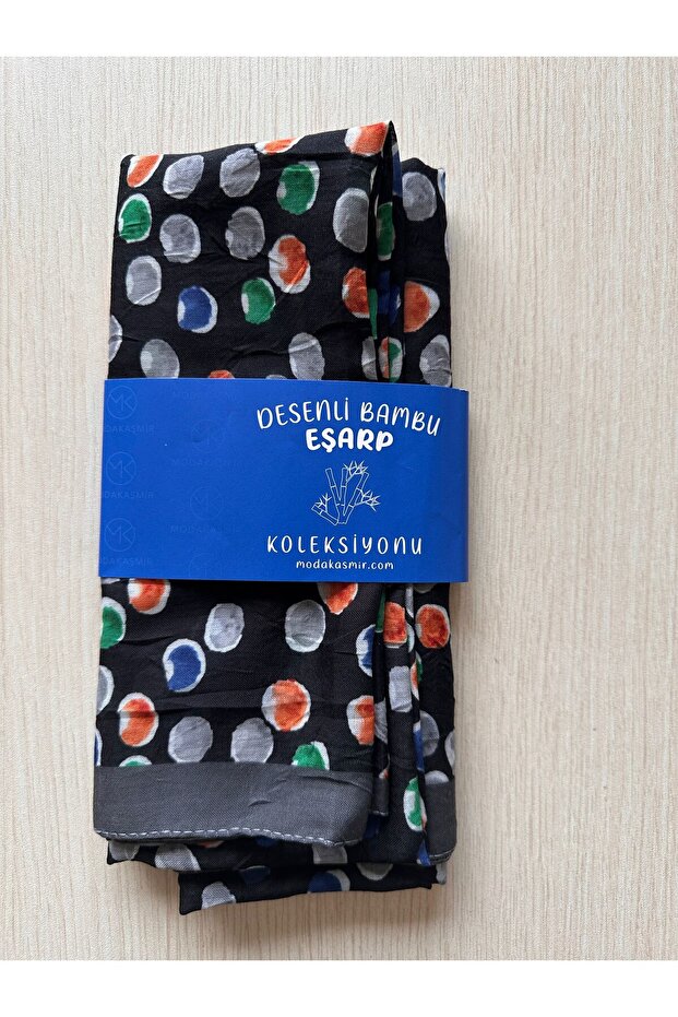 Moonlit Pattern Bamboo Scarf - 1