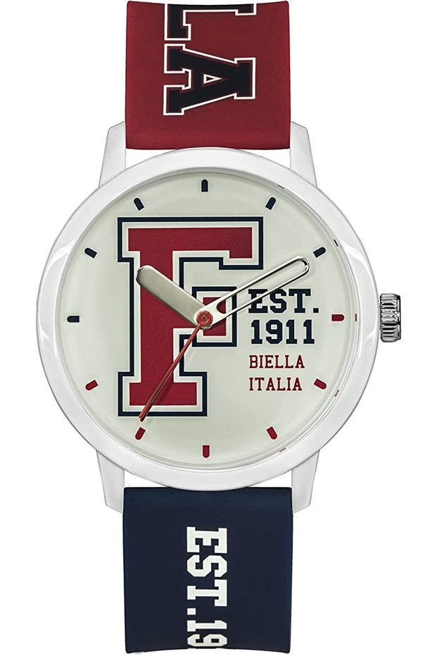 Adult Unisex Analog Watch, Red/Blue 38-326-204, 43 mm