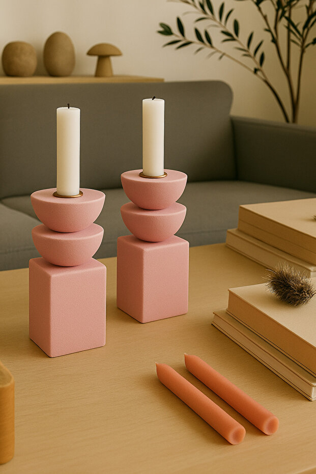 İskandinav Şamdan & Mumluk 2 ADET - 1