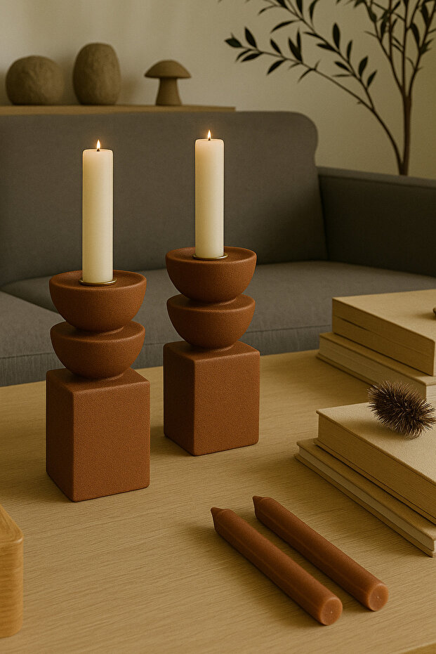 İskandinav Şamdan & Mumluk 2 ADET - 1