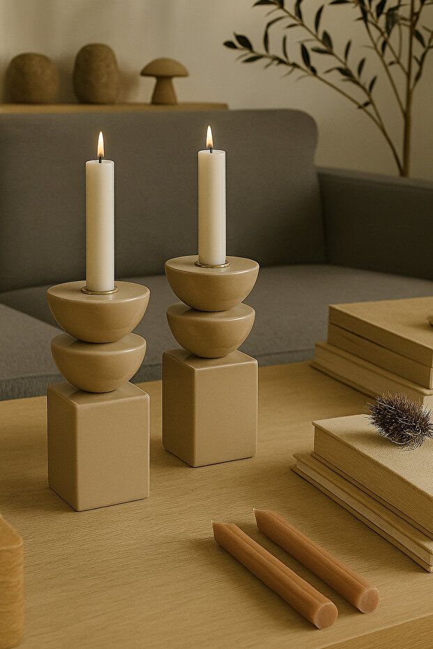 İskandinav Şamdan & Mumluk 2 ADET - 1