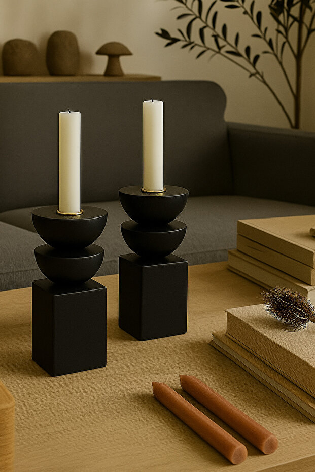 İskandinav Şamdan & Mumluk 2 ADET - 1