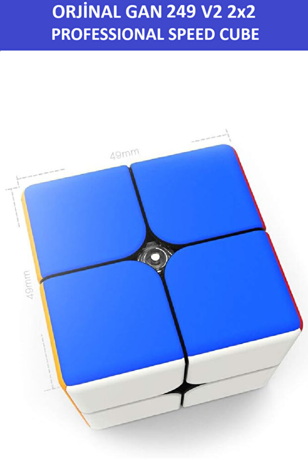 GAN 249 V2 2x2 Zeka Küpü - Profesyonel Speed Cube - Sabır Küpü - - 6